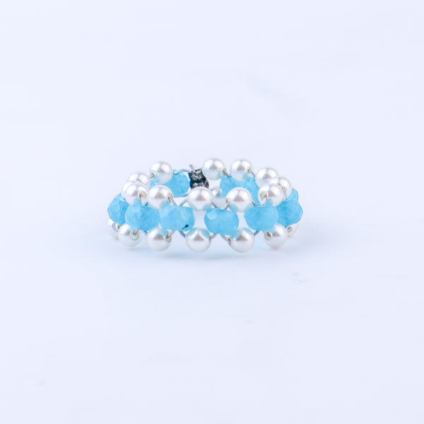 Jade and Pearls Ring