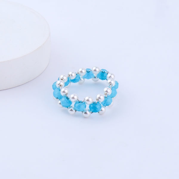 Jade and Pearls Ring