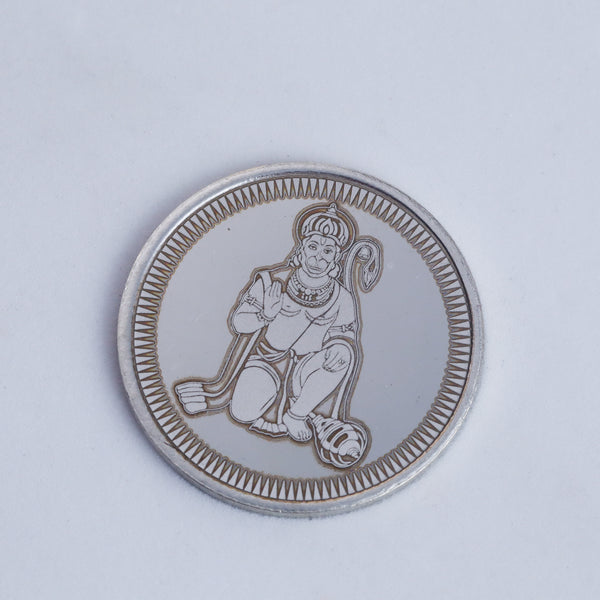 Silver Lord Hanuman Coin - 10gm