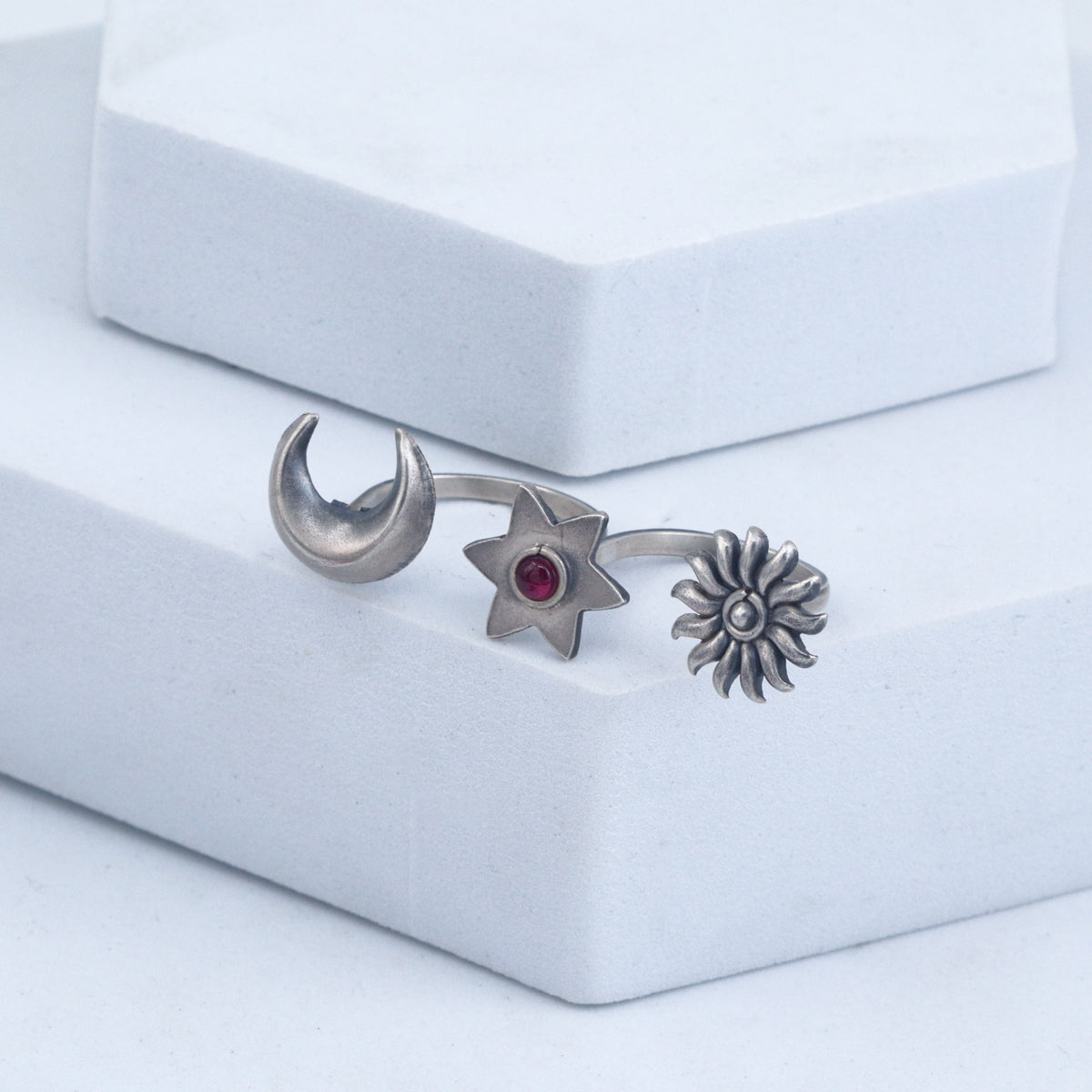 Moonlite Two Finger Ring