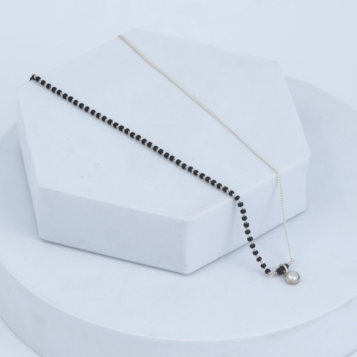 Half & Half : Pearl Drop Mangalsutra