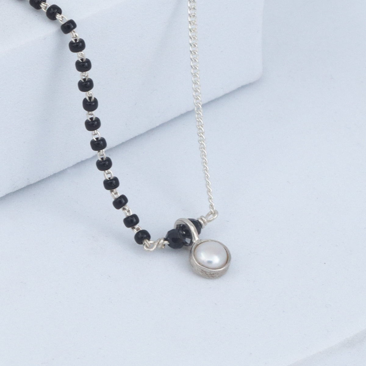 Half & Half : Pearl Drop Mangalsutra