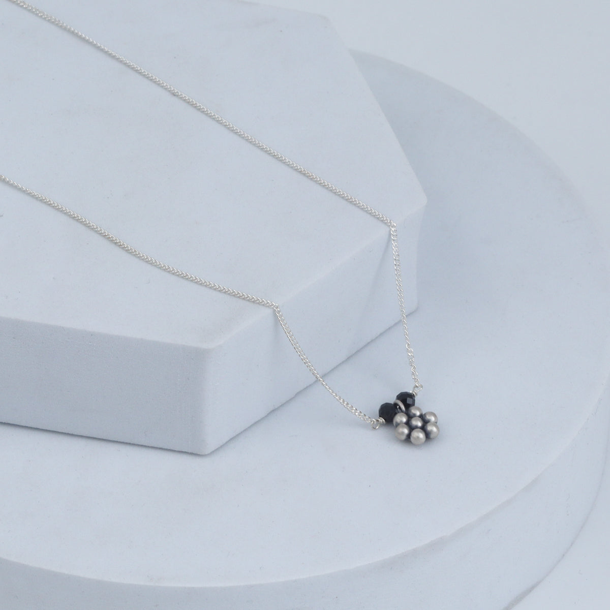 silver kudi charm mangalsutra for daily wear