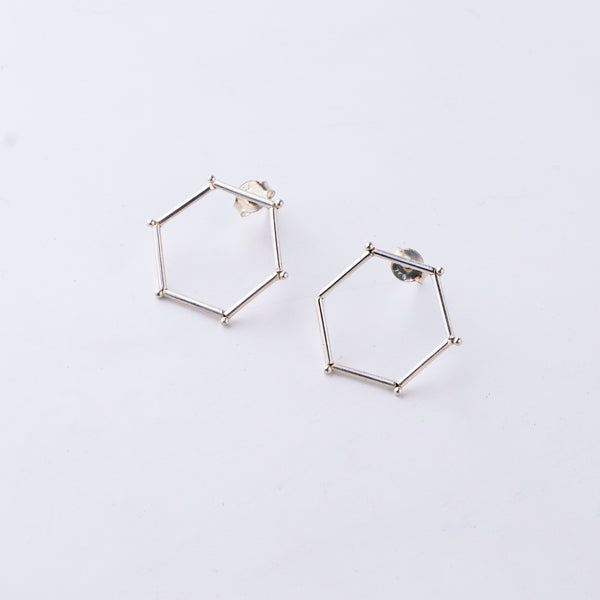 Handmade Hexagonal Earring (Plain)