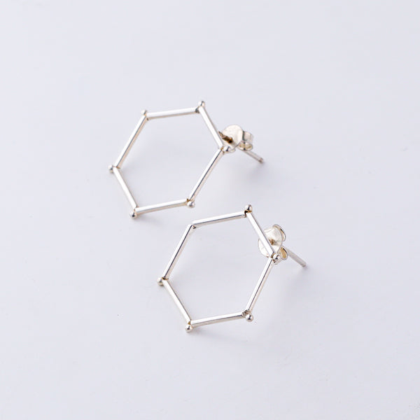 Handmade Hexagonal Earring (Plain)