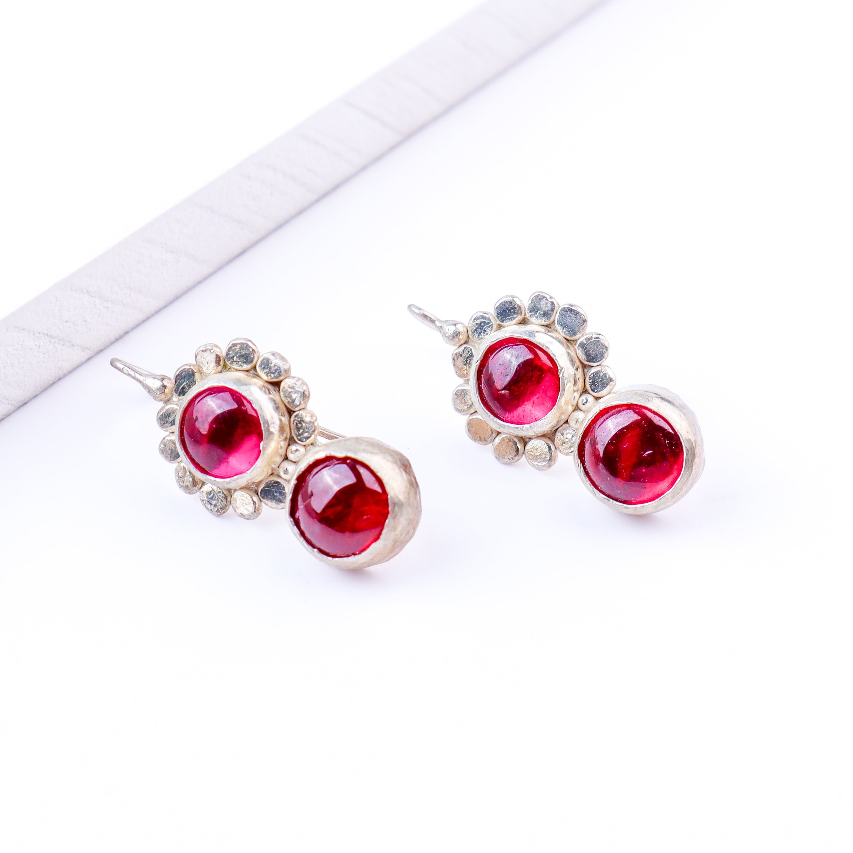 Kempu Flower Earrings