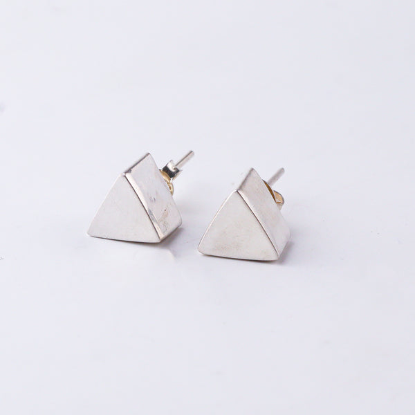3D Triangle Earring