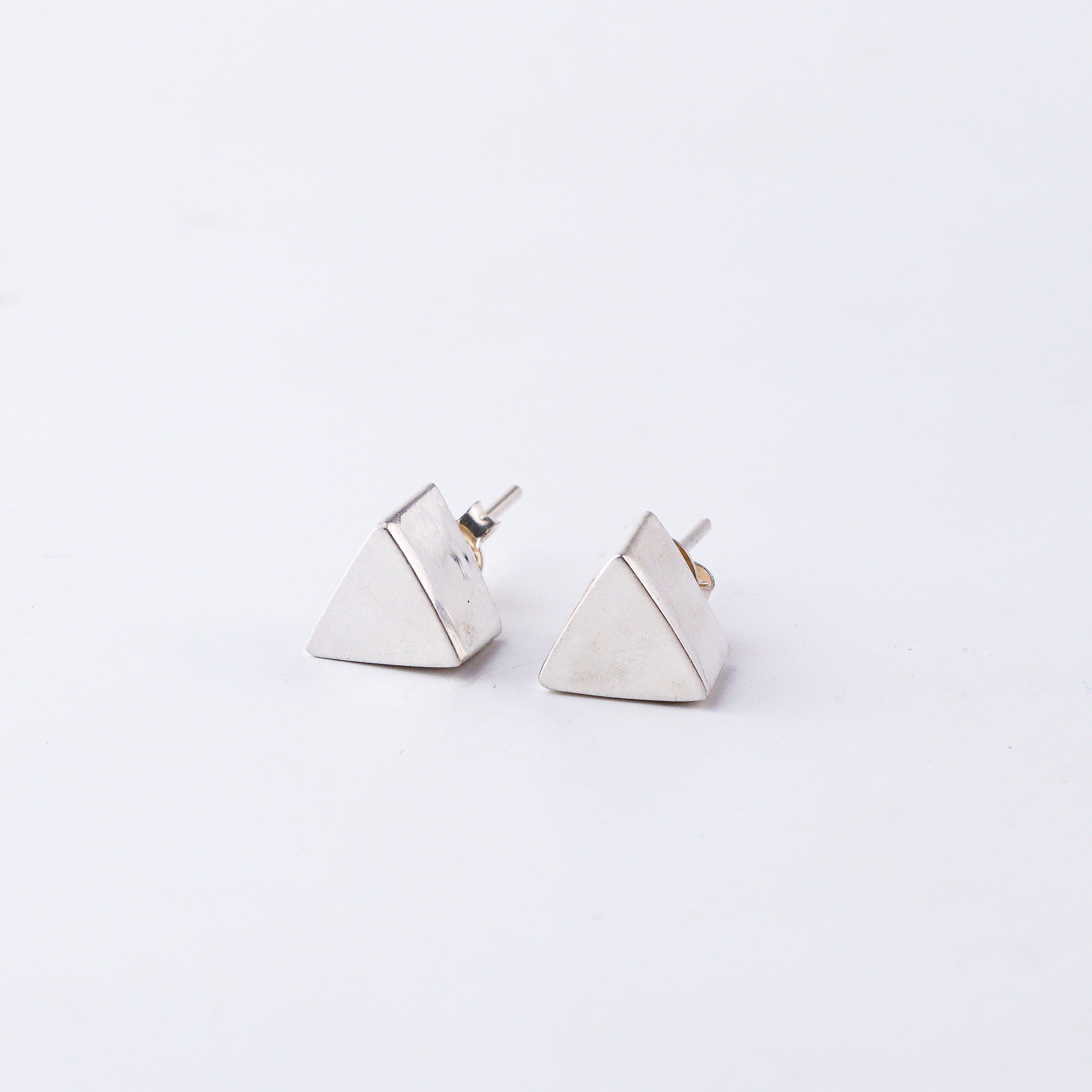 3D Triangle Earring