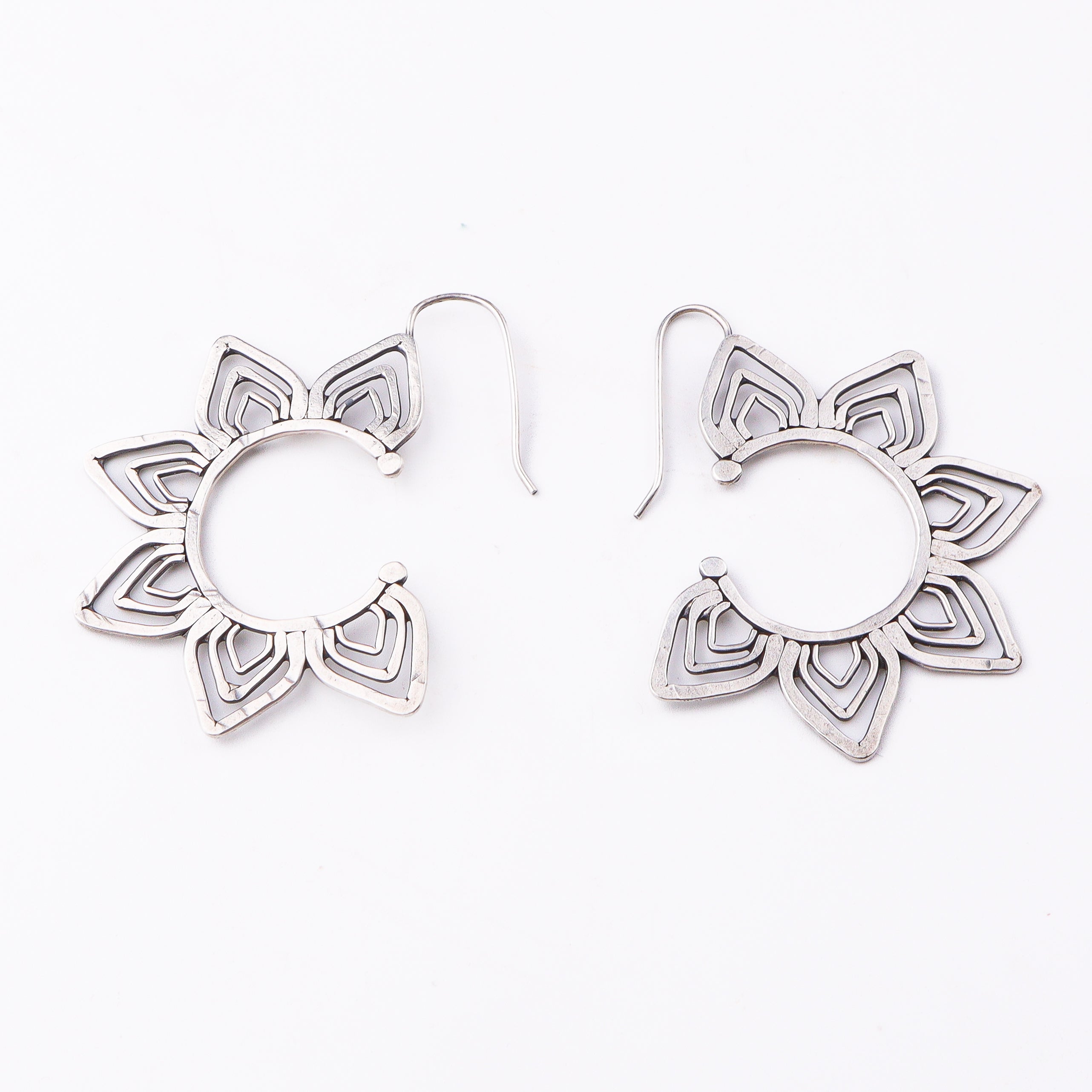Kumudini ( Lily ) Hammered Earring