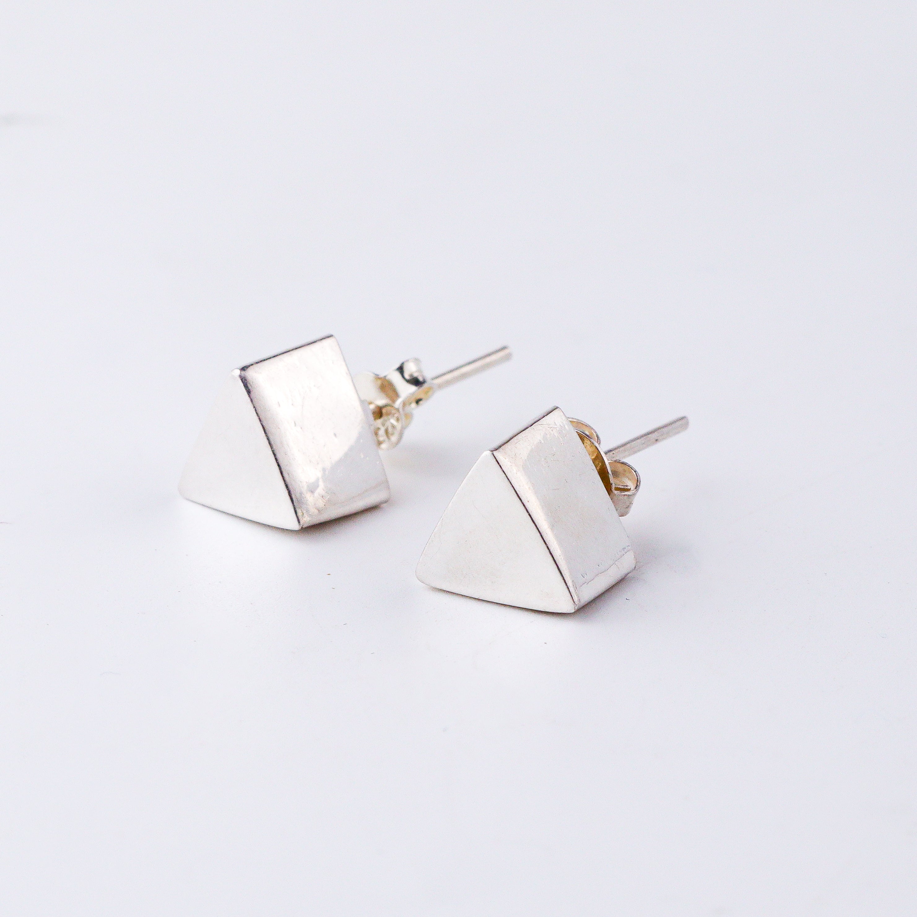 3D Triangle Earring