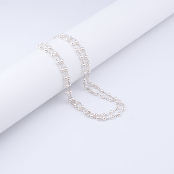 Silver Pearl Necklace