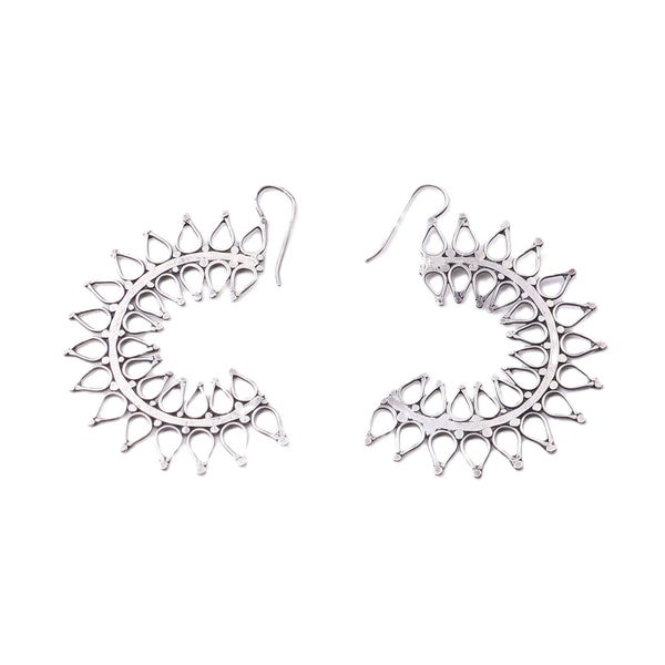 Ranphool (Wildflower) Hammered Earring