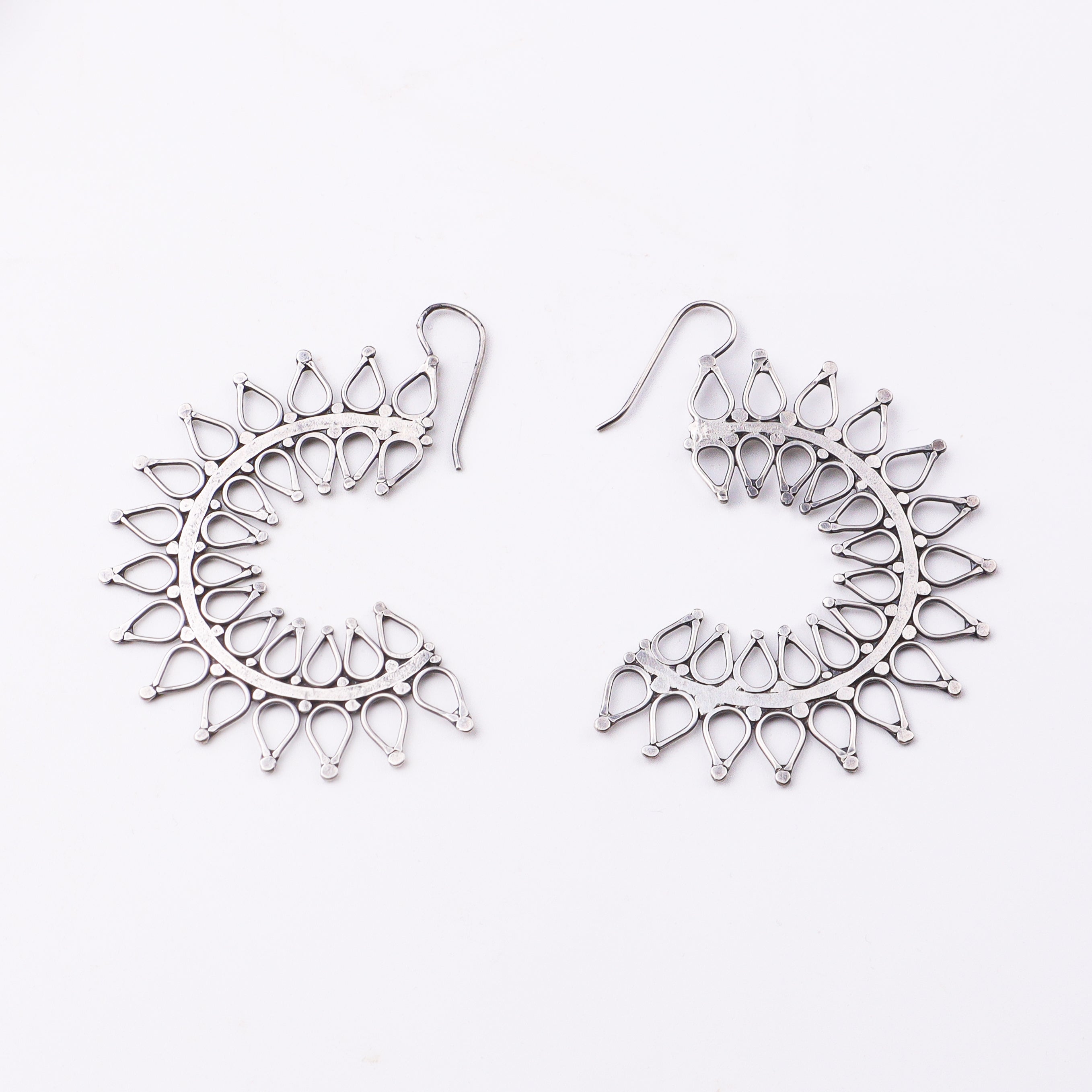 Ranphool (Wildflower) Hammered Earring