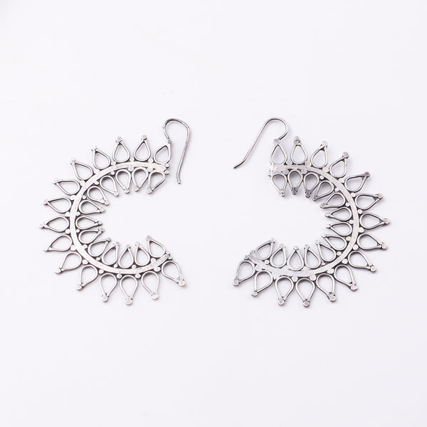 Ranphool (Wildflower) Hammered Earring