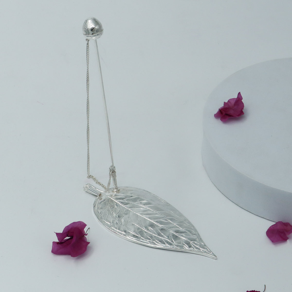 Traditional silver betel leaf holder design