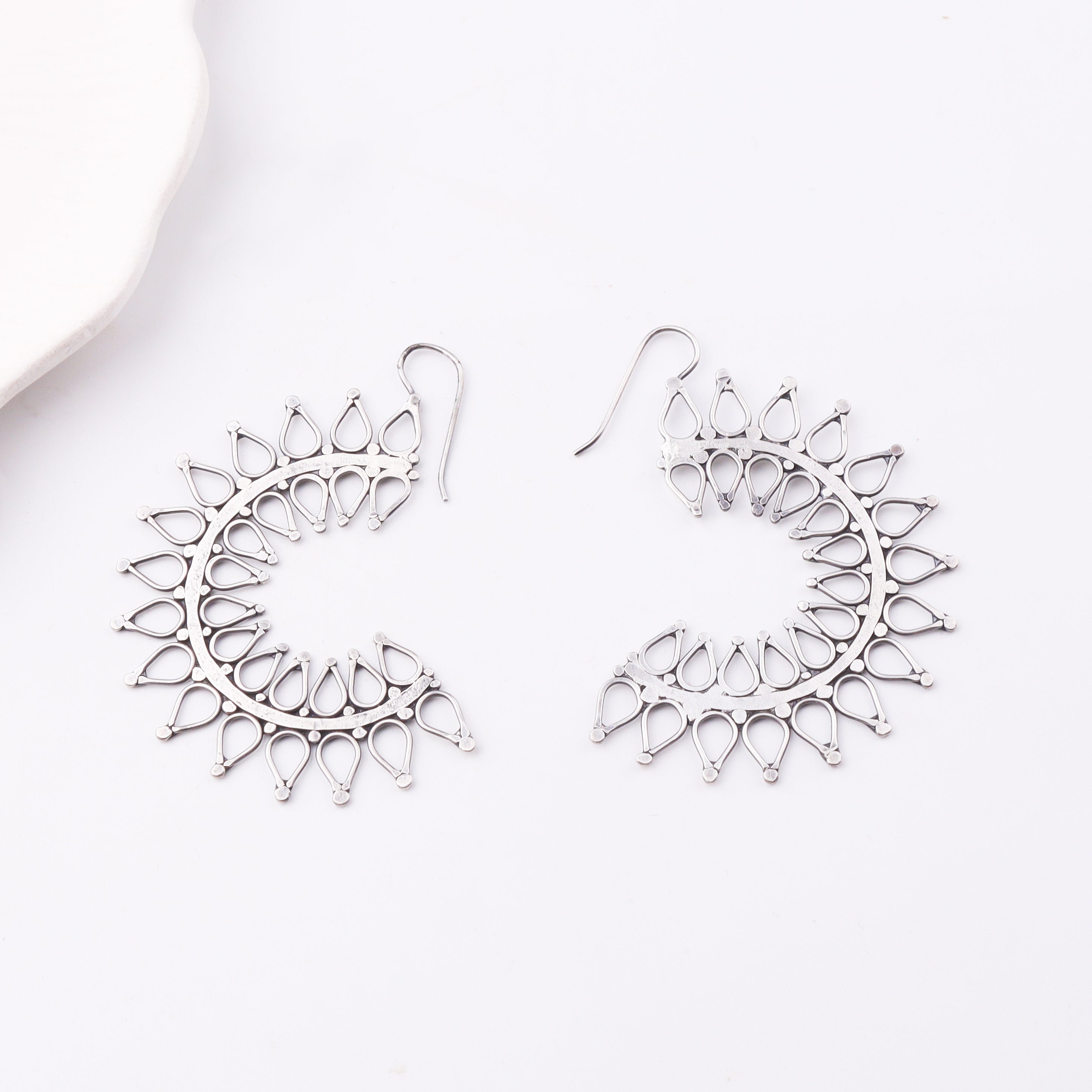 Ranphool (Wildflower) Hammered Earring