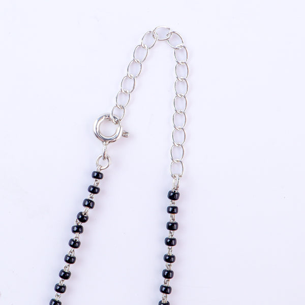 wear CZ flower drop mangalsutra for everyday styling