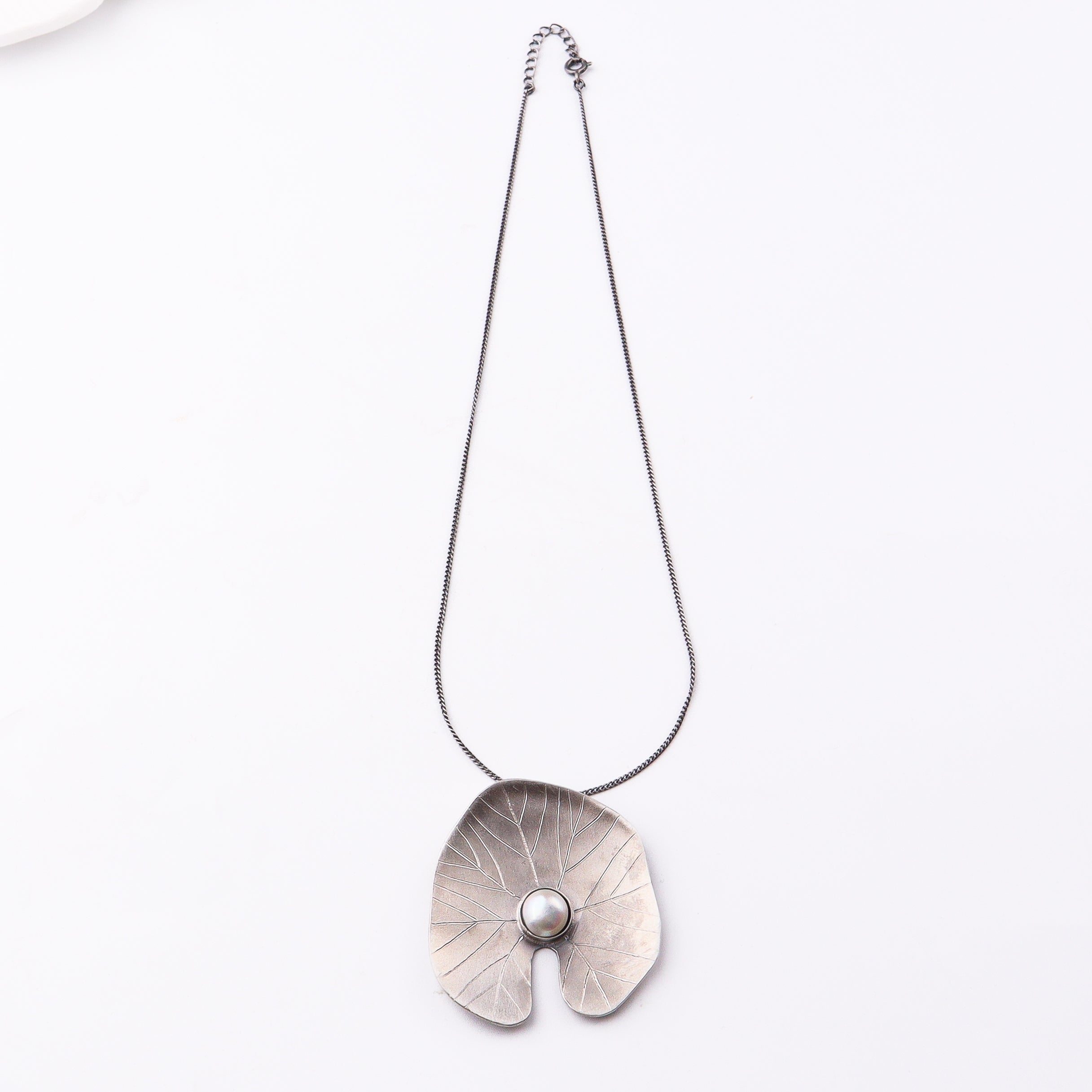 Saroj-Parna Silver Pendant (Big)