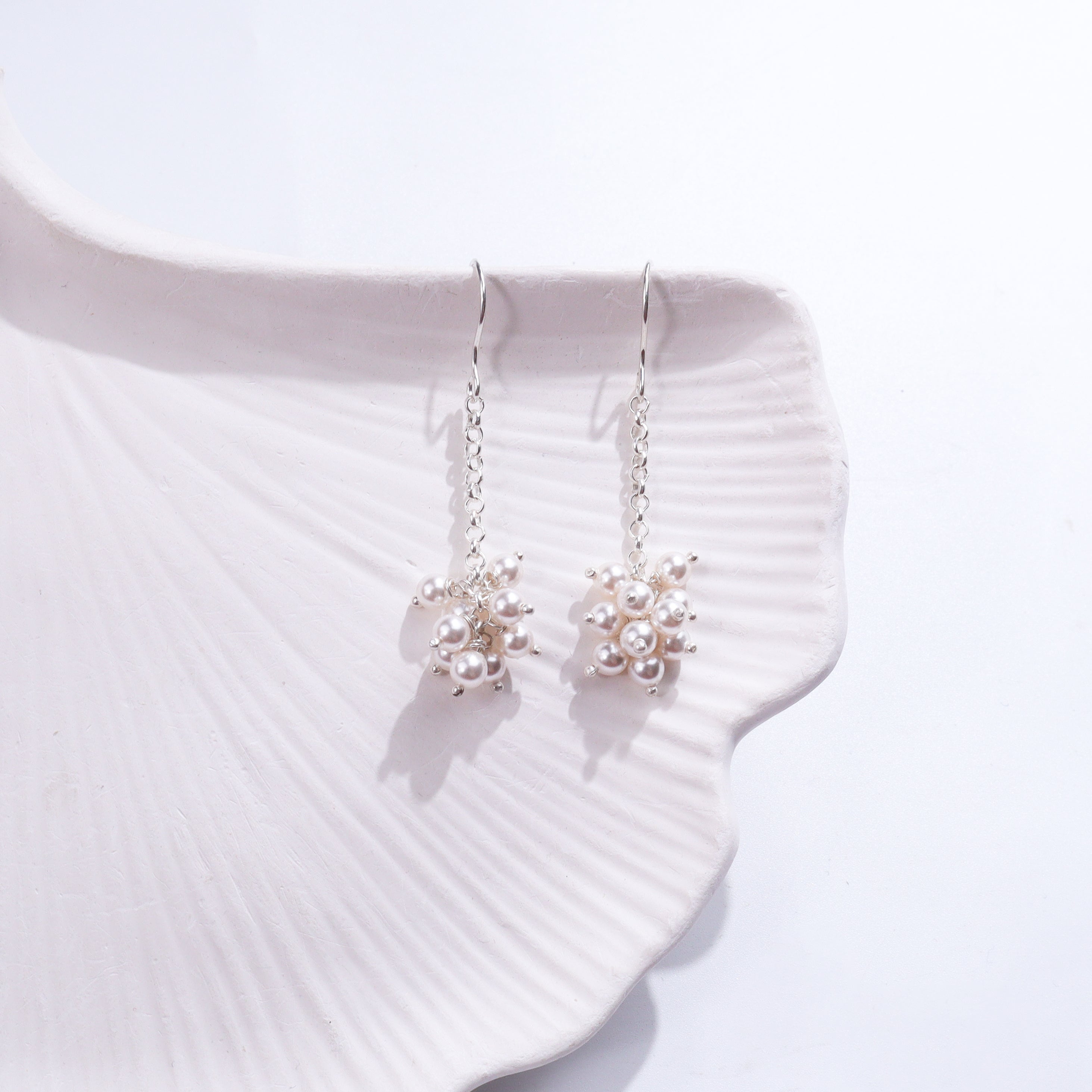 Silver Pearl Earrings