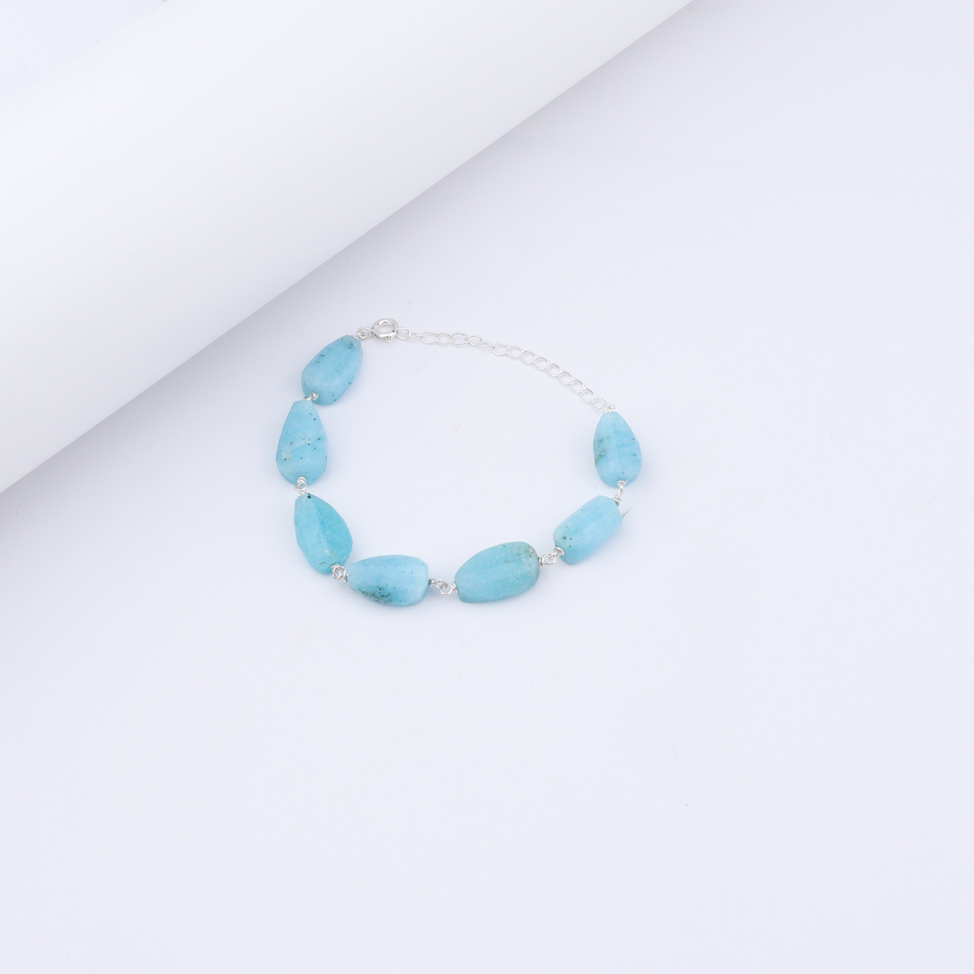 Larimar Stone Ganthan Bracelet