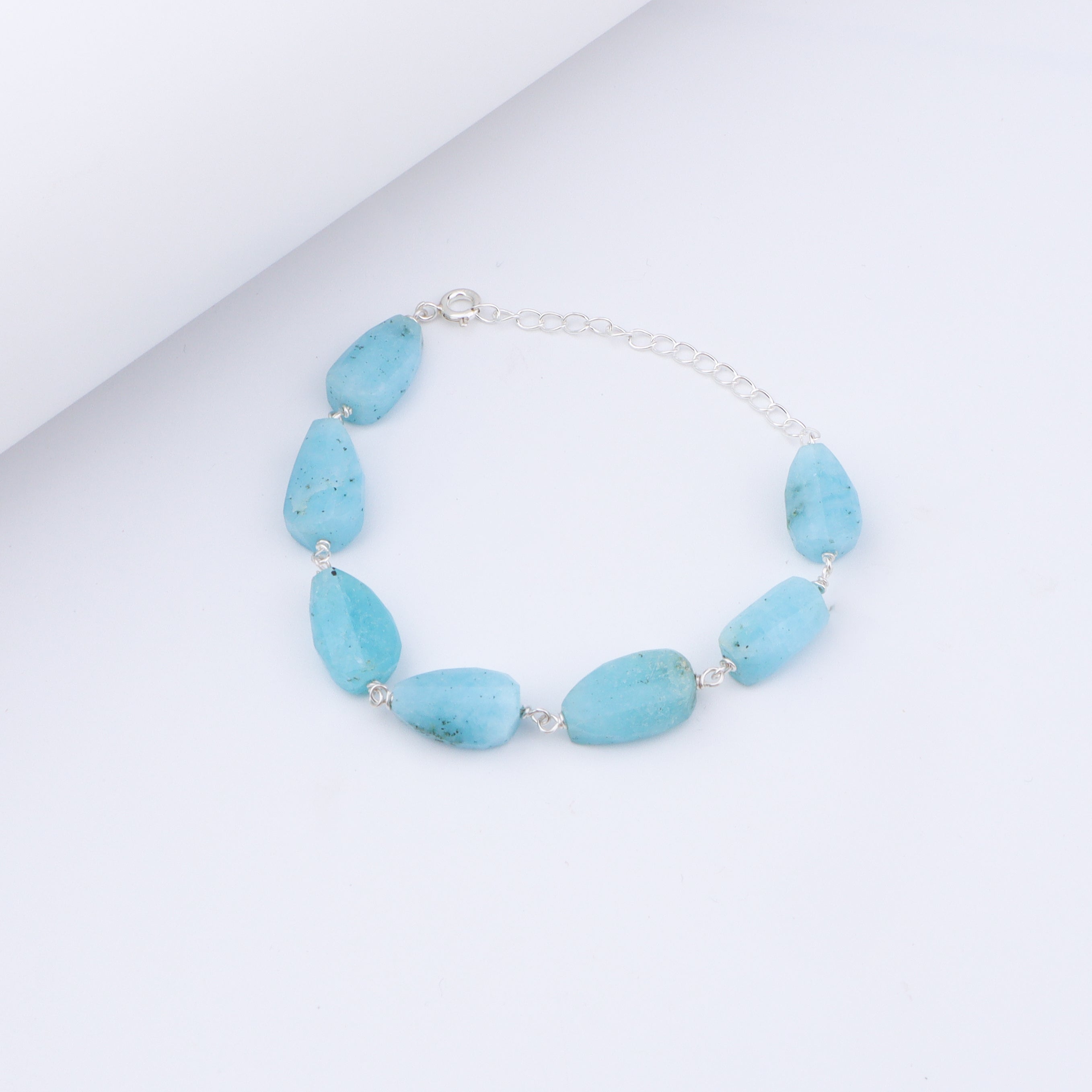Larimar Stone Ganthan Bracelet