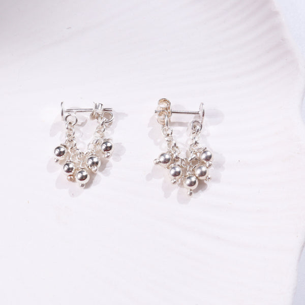 Silver Beads Trinket earrings