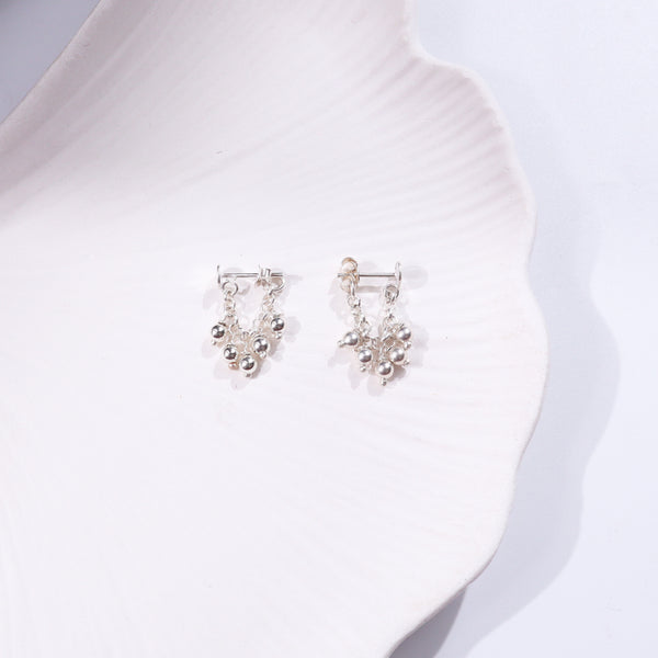 Silver Beads Earrings
