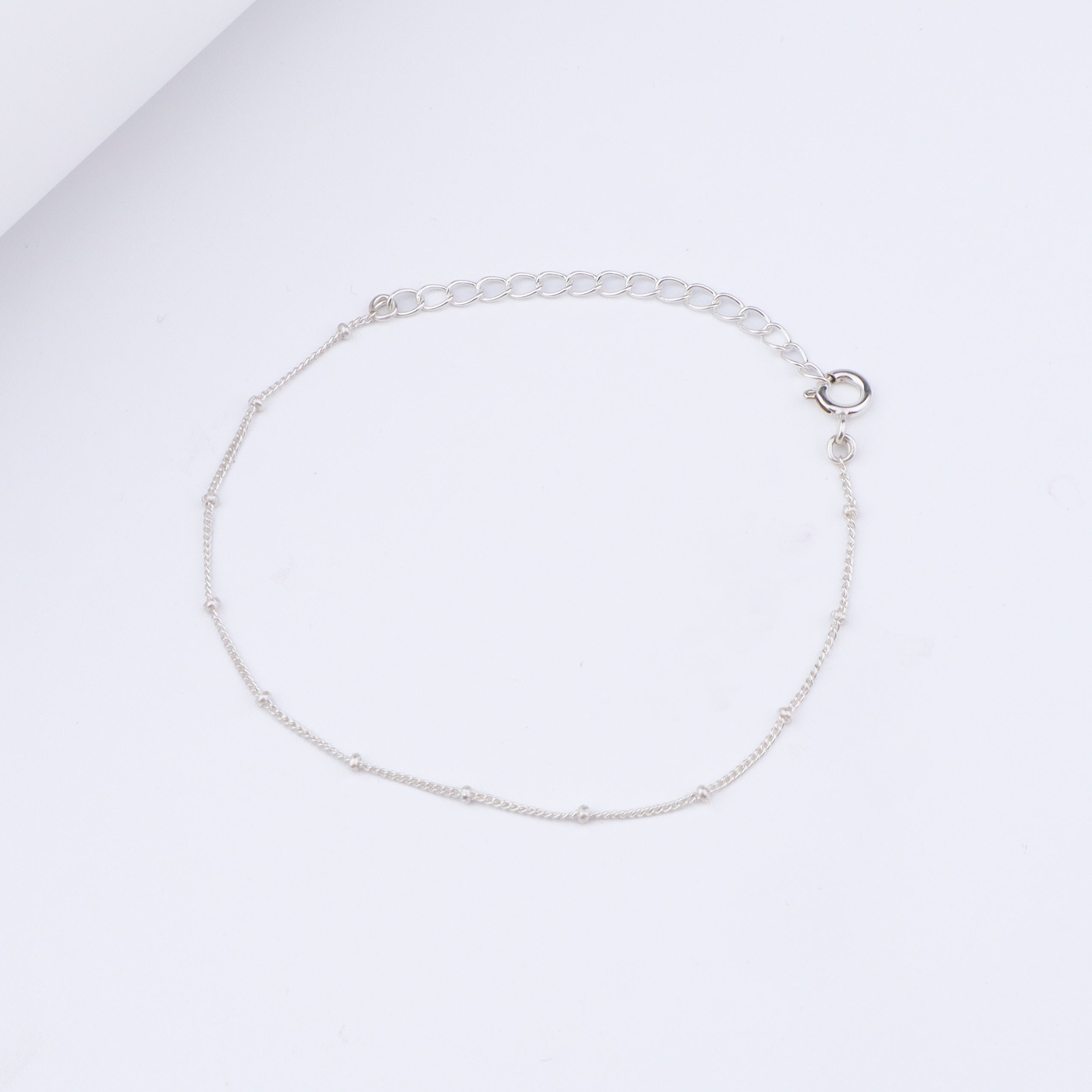 Dainty Silver Chain Bracelet