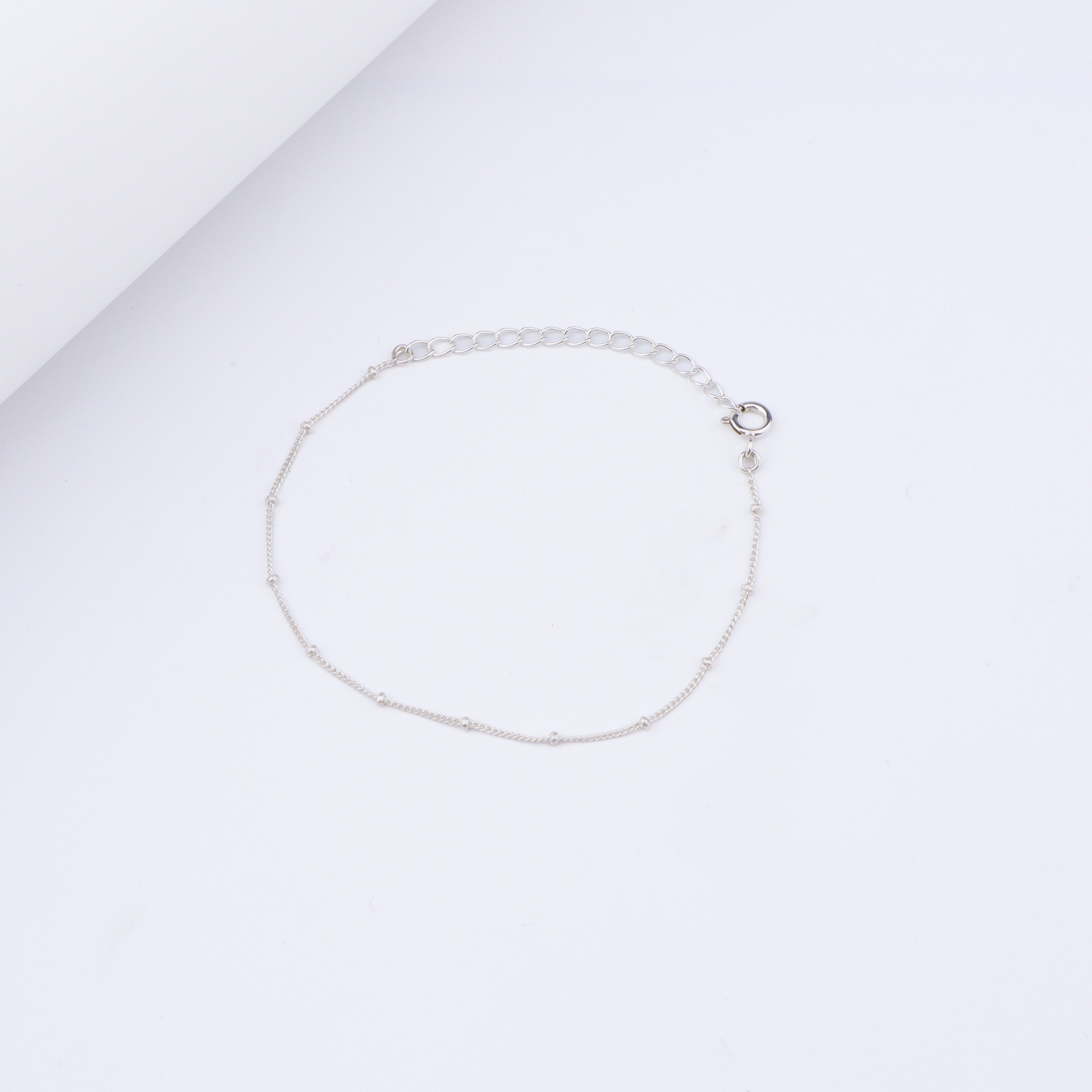 Dainty Silver Chain Bracelet