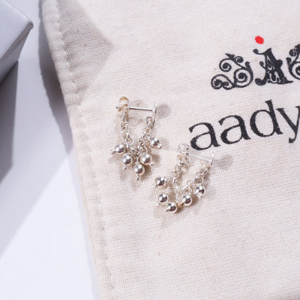 Silver Beads Trinket earrings