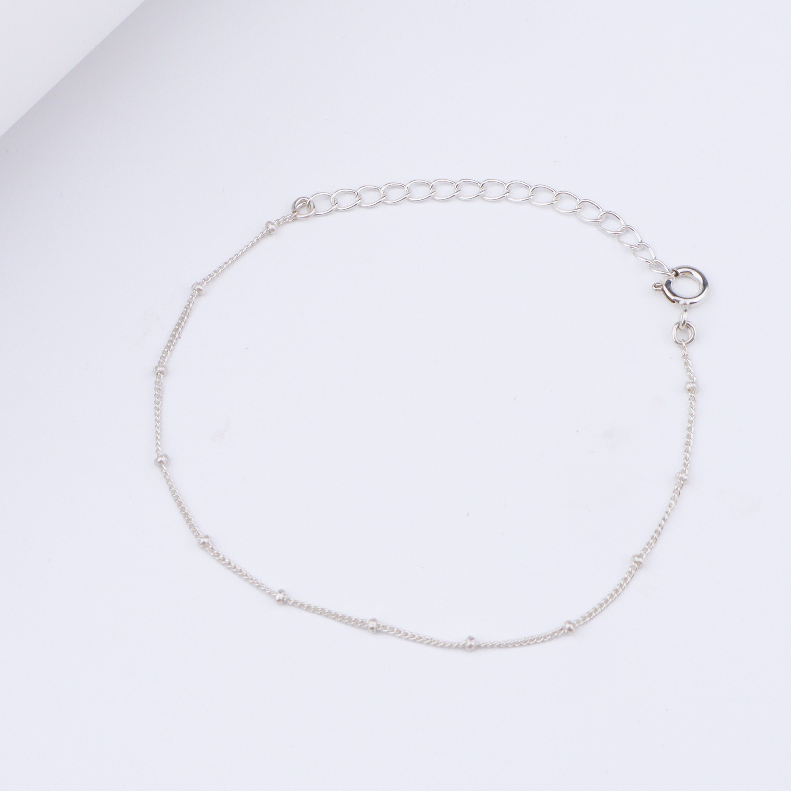 Dainty Silver Chain Bracelet
