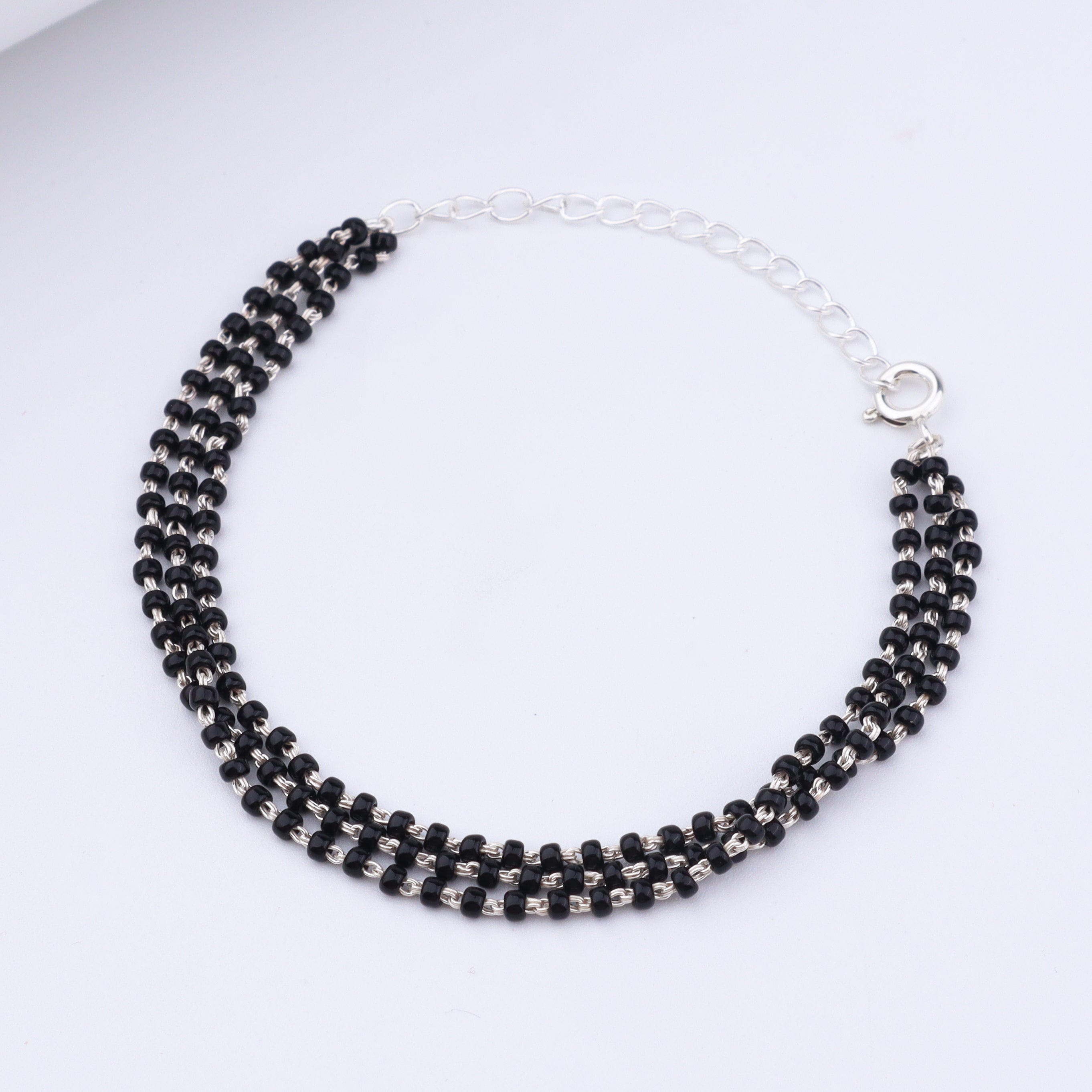 Classic Mangalsutra Bracelet (Three Layered)