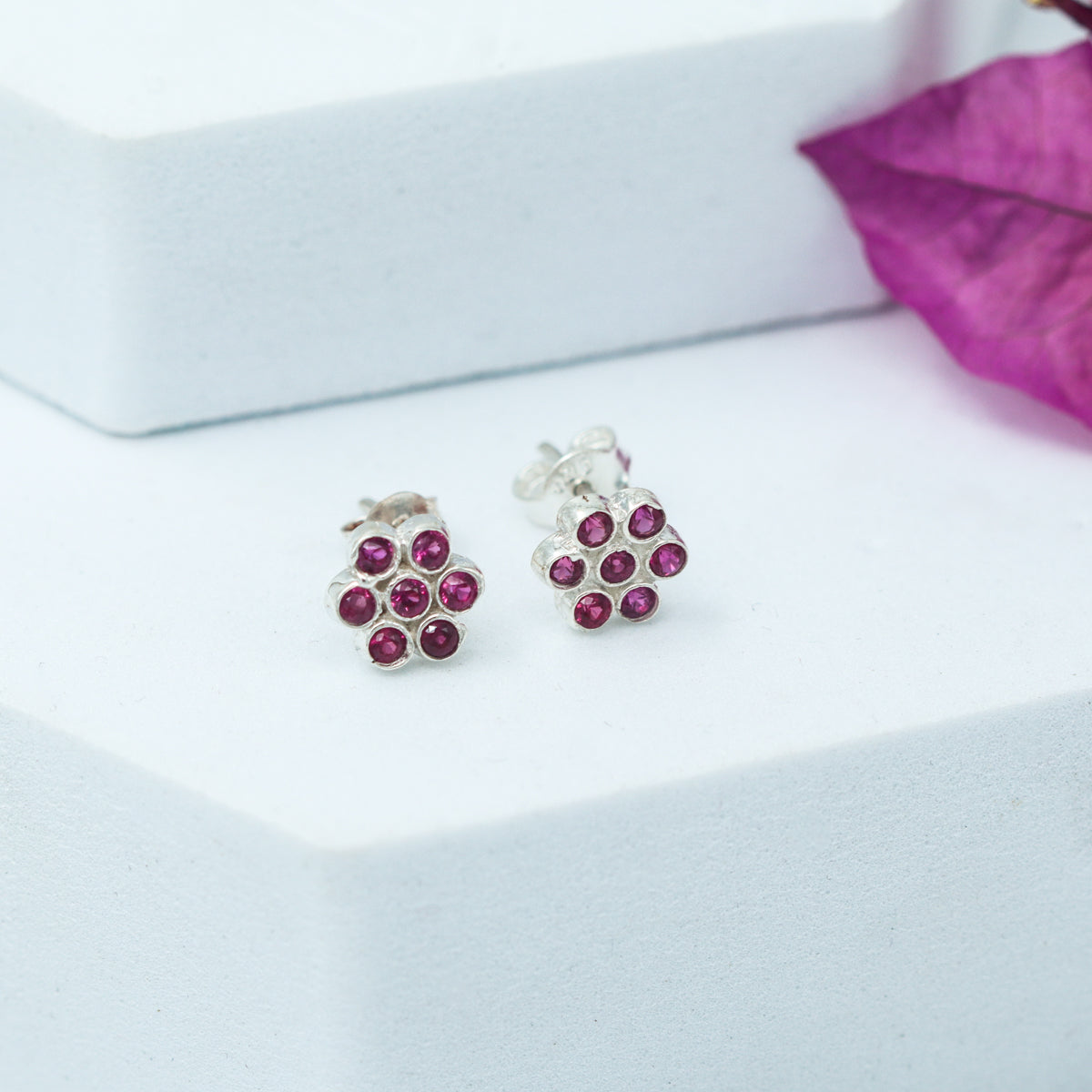 Silver Zircon Pink Kudi (Setting)