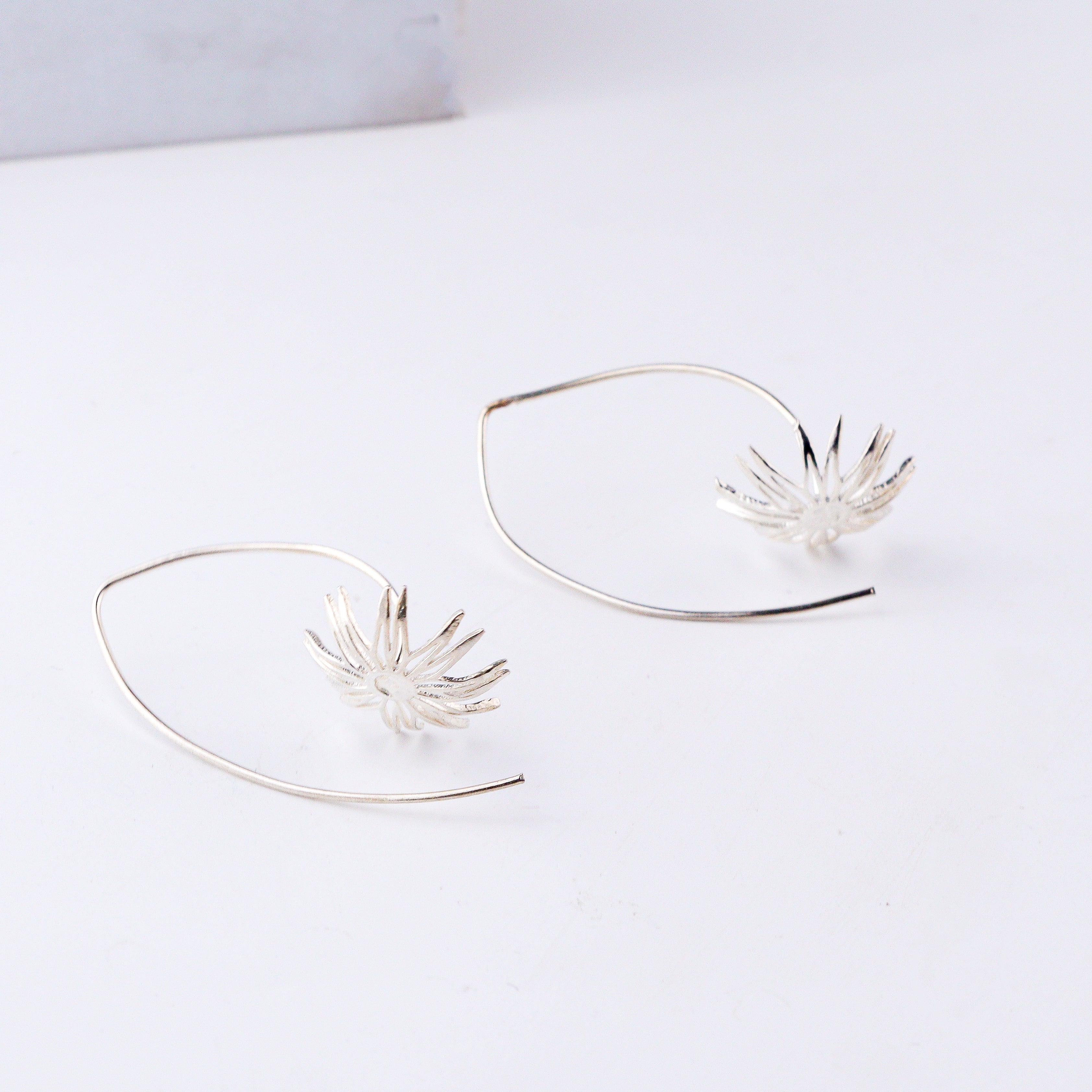 bakul silver earrings for festive wear