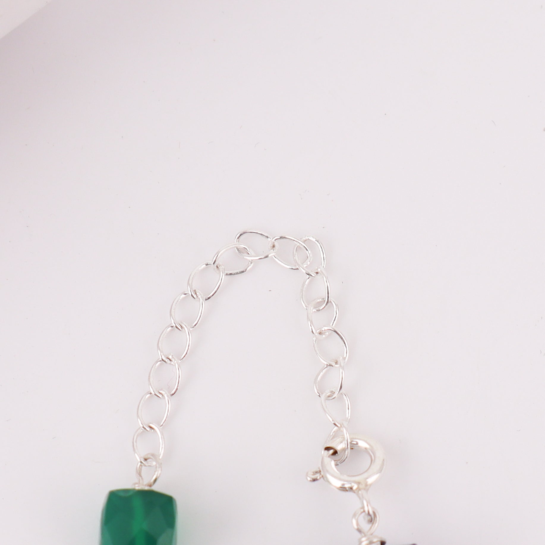 Silver Multicolor Ganthan Necklace (24 inch)