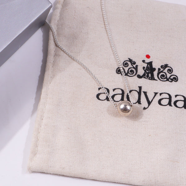 Silver Bead Chain Necklace