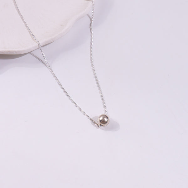 Silver Bead Chain Necklace