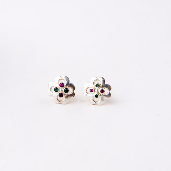 Silver Nakshatra Studs