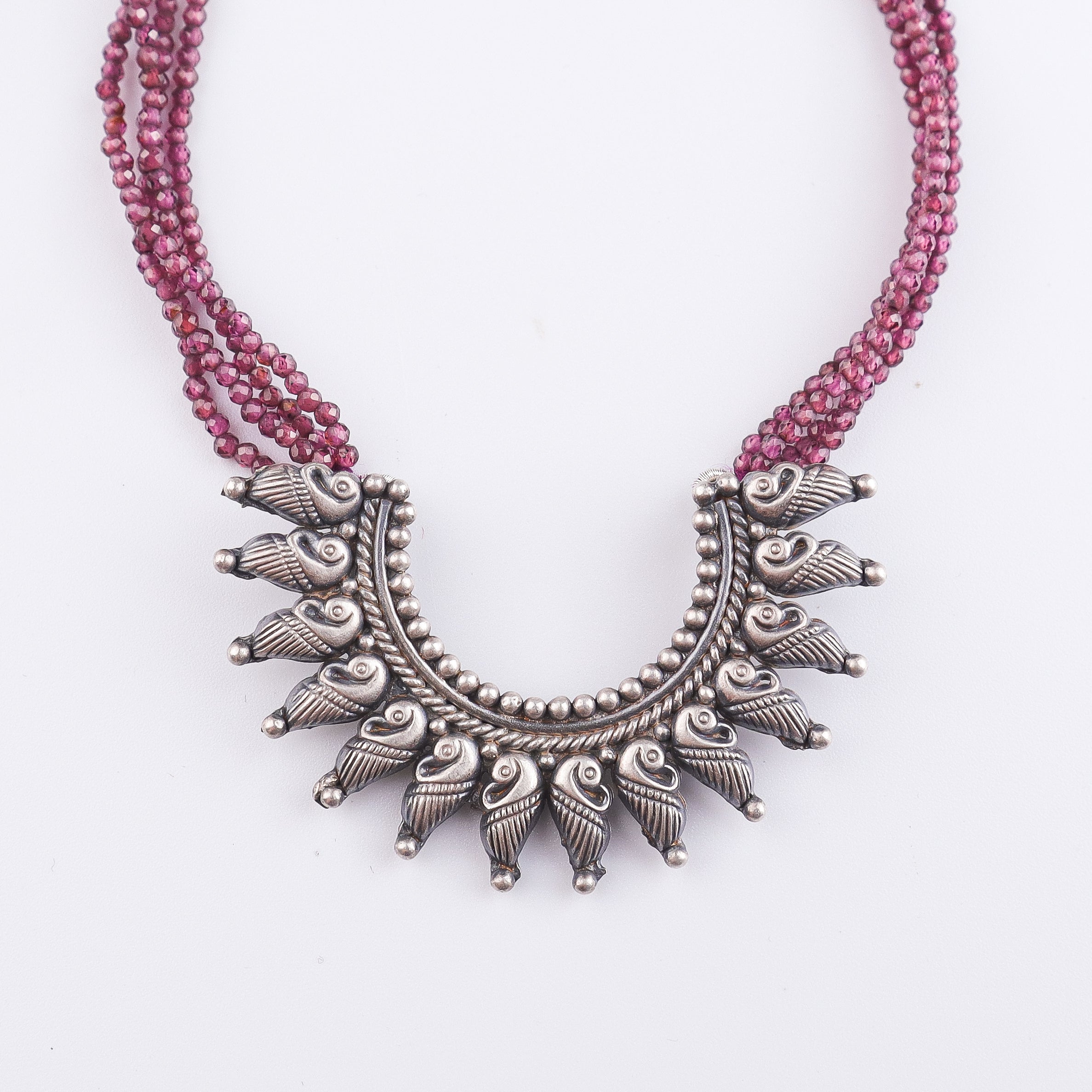 Peacock Pendant Oxidized Silver Necklace