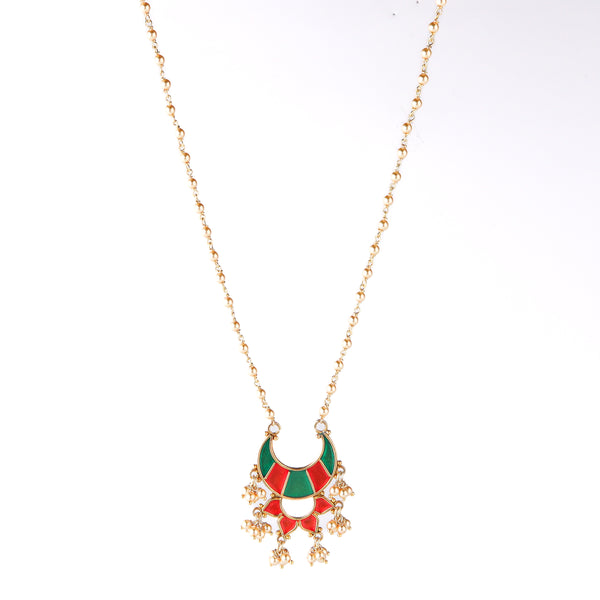 wear Mina Chandphool Necklace for festive look