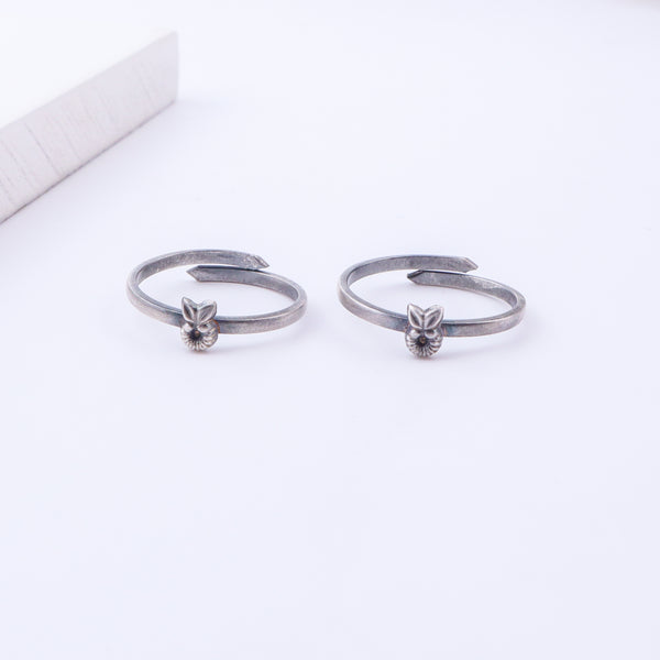 Tiny Silver Adjustable Fruit Toe Ring