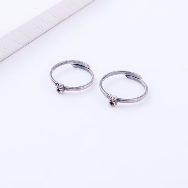 Tiny Silver Adjustable Fruit Toe Ring