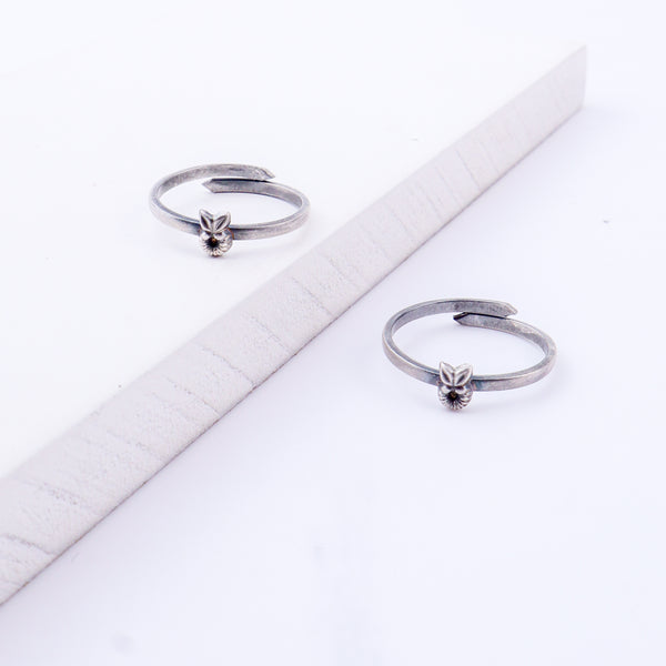 Tiny Silver Adjustable Fruit Toe Ring
