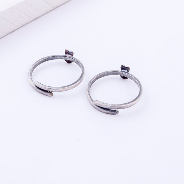 Tiny Silver Adjustable Fruit Toe Ring