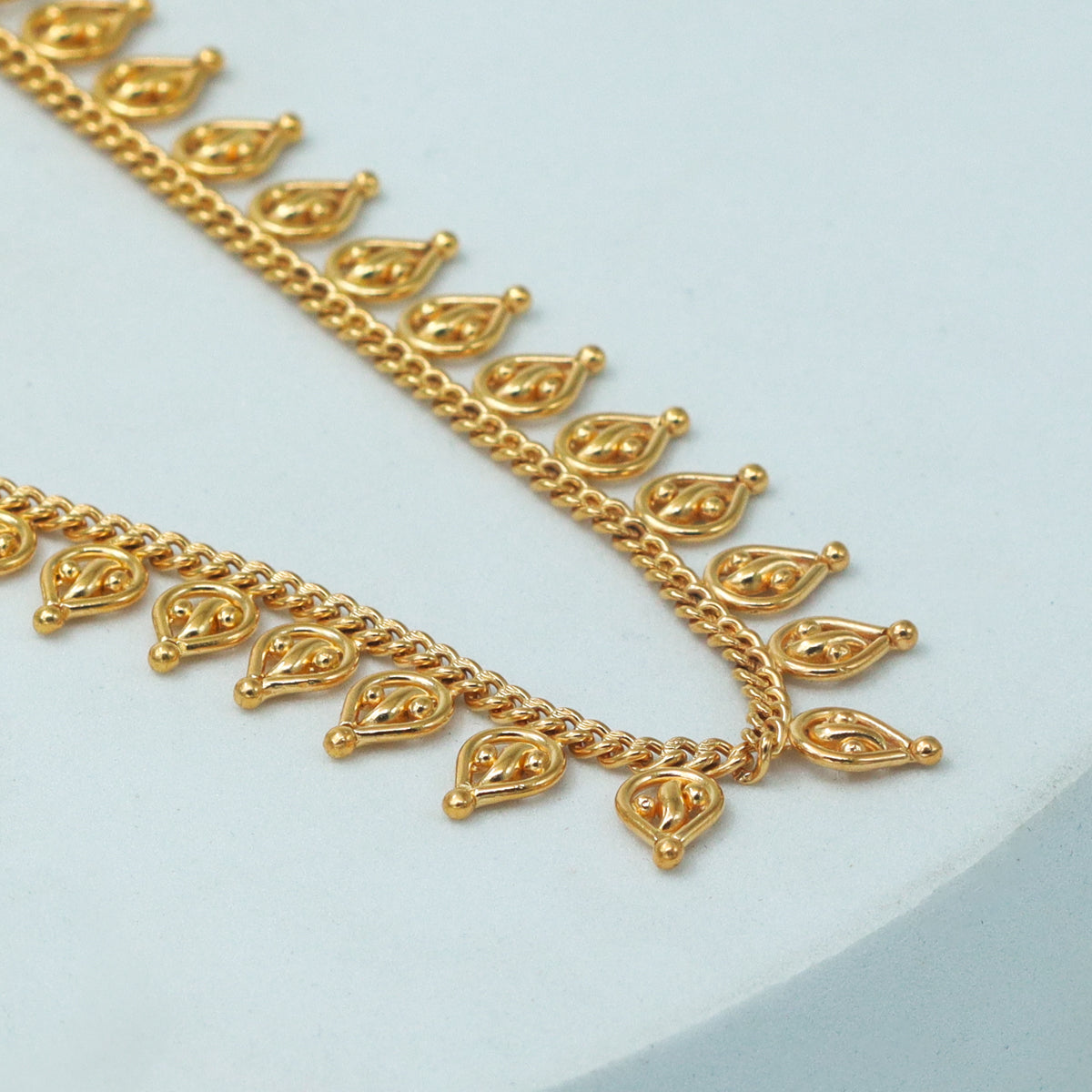 Silver Delicate Leaf Set | 92.5 Silver | 22K Gold Plated