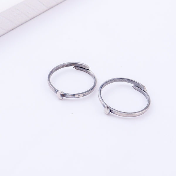 Tiny Silver Adjustable Koyari Toe Ring
