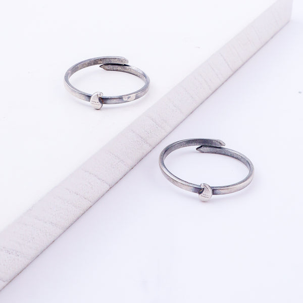 Tiny Silver Adjustable Koyari Toe Ring
