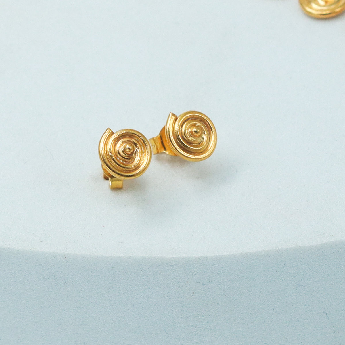 Silver Delicate Spiral Set (Gold Plated)