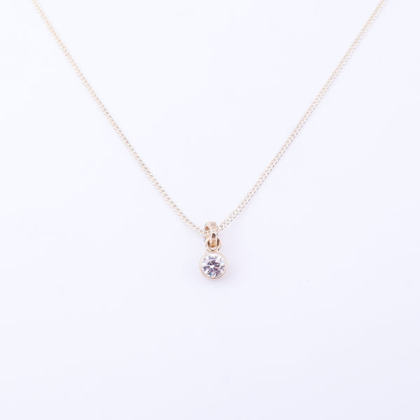 Single CZ Pendant (Without Chain) | 92.5 Silver