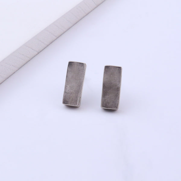 Silver Box Earrings ā 92.5 Sterling Silver